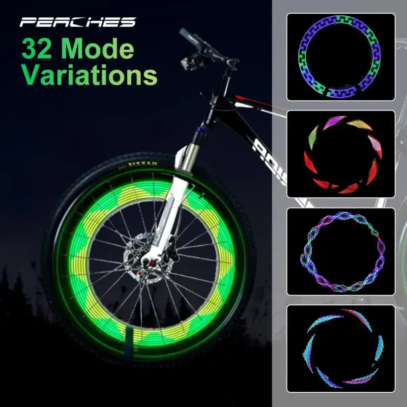 

Bike Light Rear Spoke Light Lamp 32 LED Flash Light Cycling Safety Warning Light Waterproof Bicycle Lantern Bicycle Accessories