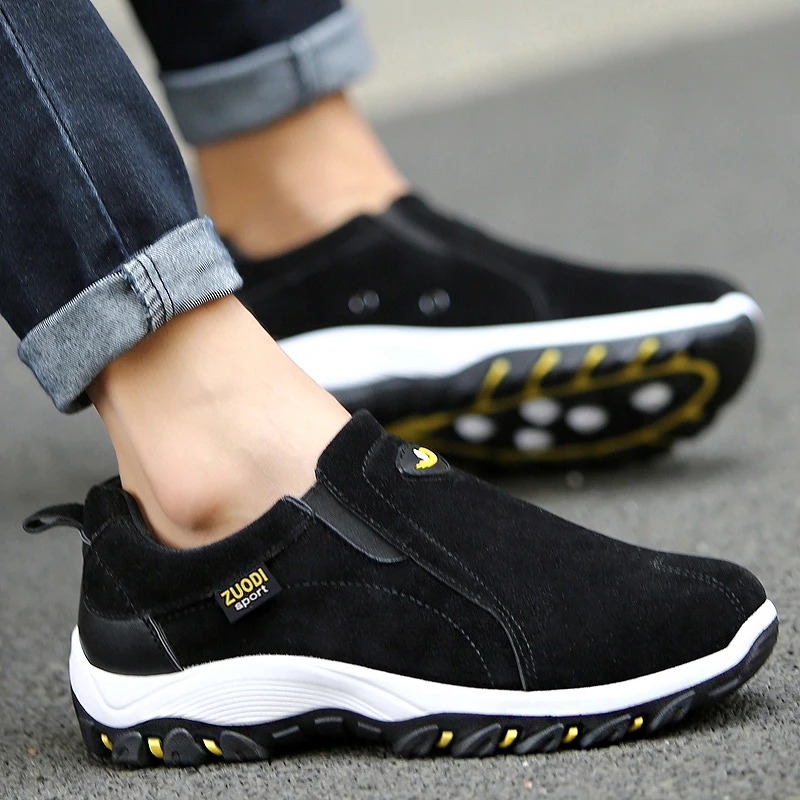 Men Walking Shoes Mens Loafers Flats Casual Shoes Slip on Comfortable Outdoor Man Leisure Sneakers