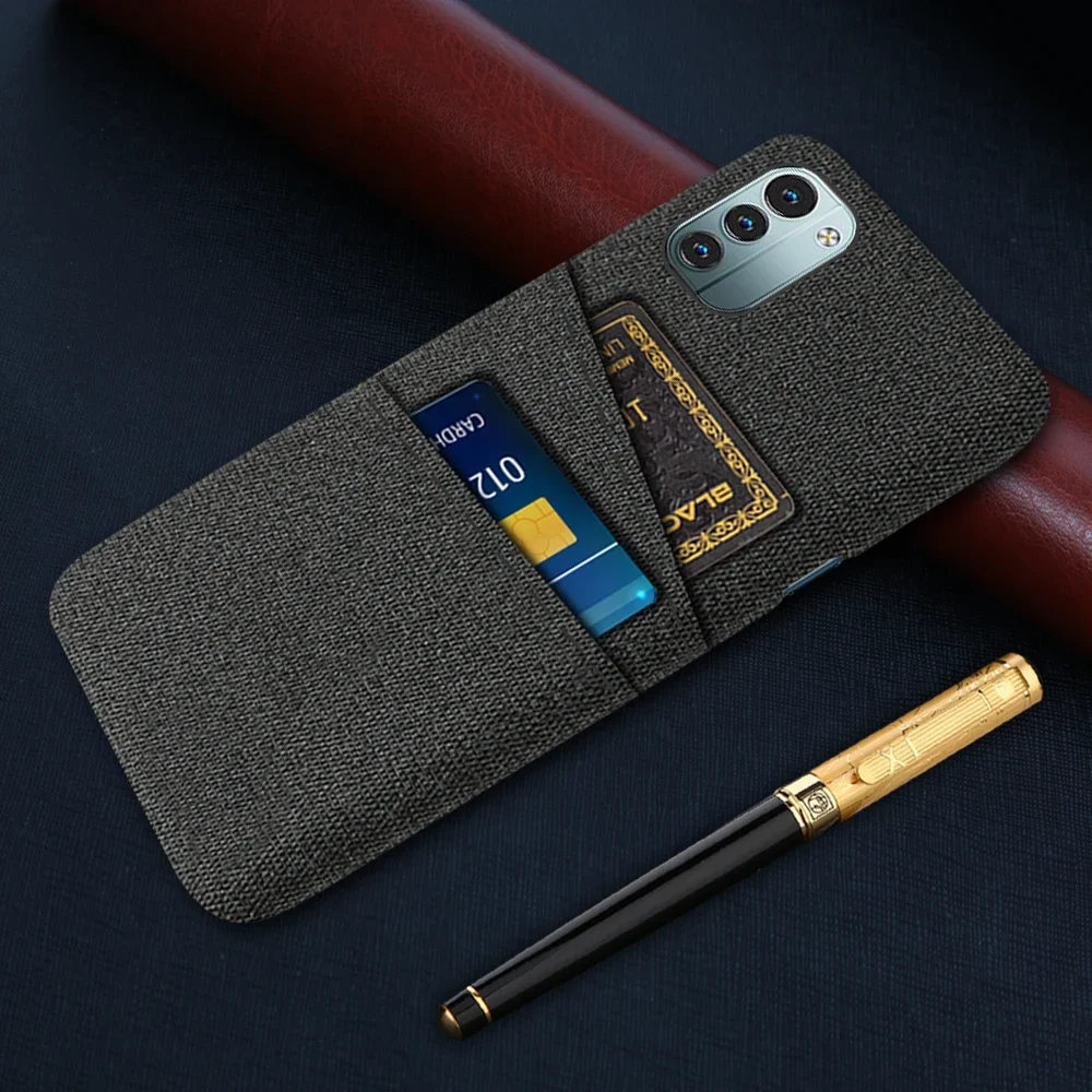 Чехол для Nokia G11 роскошный тканевый чехол с двумя отделениями карт G 11 4G 6 5 дюйма