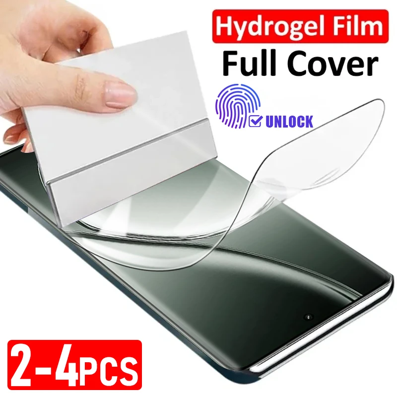 2-4pcs Full Curved Hydrogel Film for Realme GT Neo 6 5 3 SE 6T GT5 GT3 GT2 Screen Protector 11 10 9 12 Pro Plus no glass