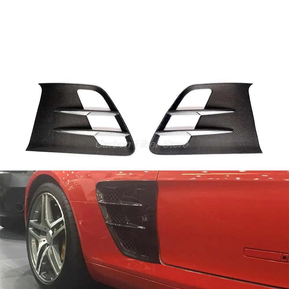 

Dry Carbon Fiber C197 Car Fender Vents Scoop Trim for Mercedes Benz R197 SLS AMG GT 2010-2014