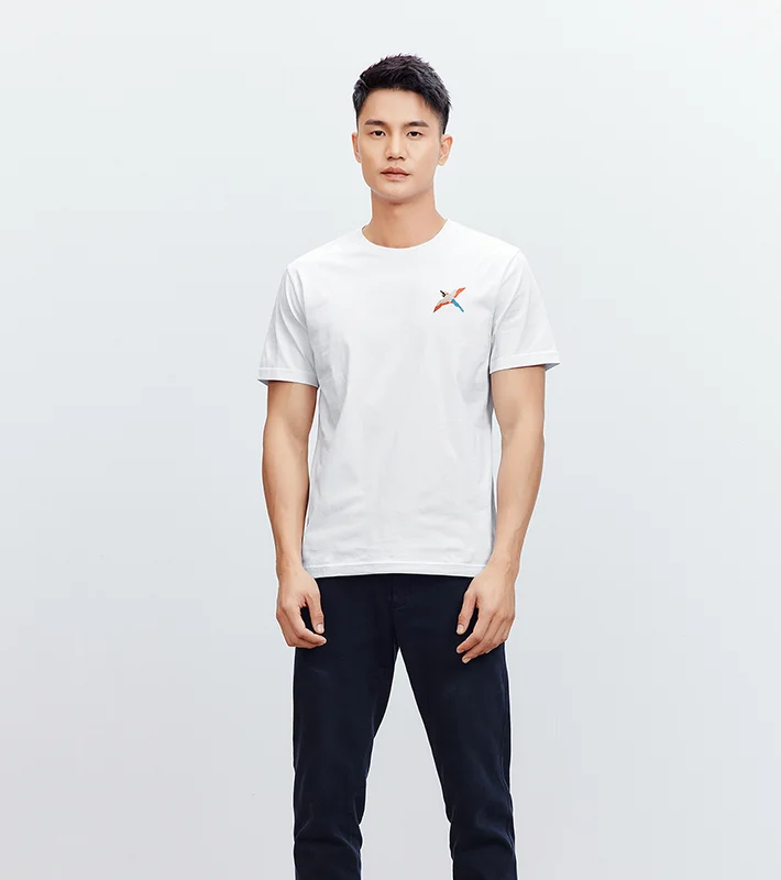 

X8065 summer men's T-shirt short sleeve men's cotton round neck new clothes fashion top.