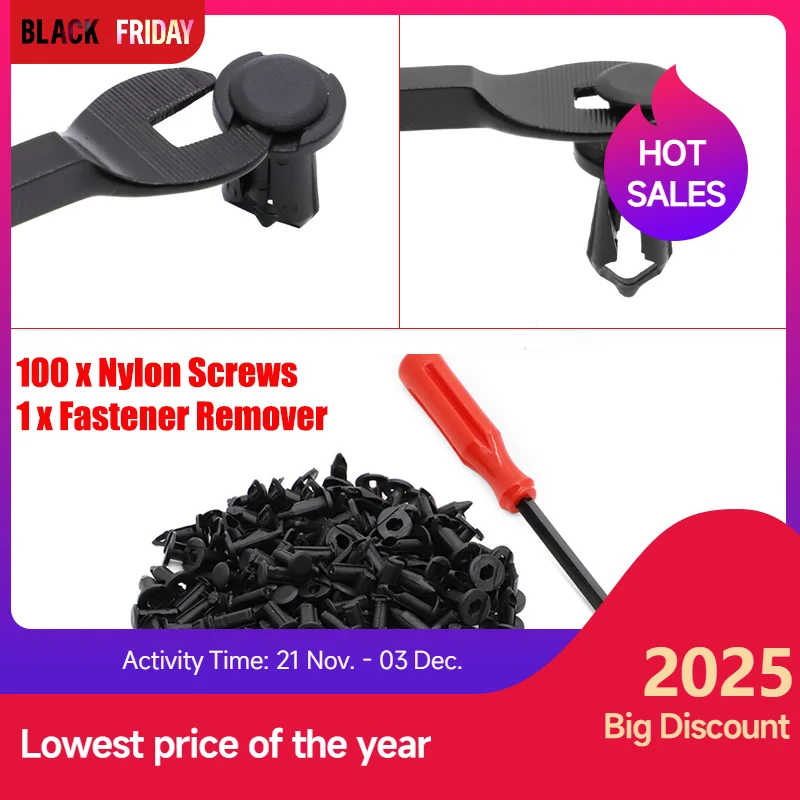 

100x зажимы с инструментом для снятия для Polaris UTV, пластиковые зажимы для крыльев/заклепки для тела Ranger RZR Boss Predator Rangers RZR Scrambler