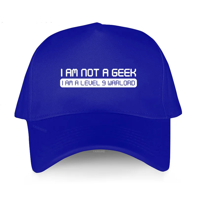 Хип-хоп крутые бейсболки черные мужские хлопковые yawawe Hat I AM NOT A GEEK WARLORD FUNNY PRINTED Adult