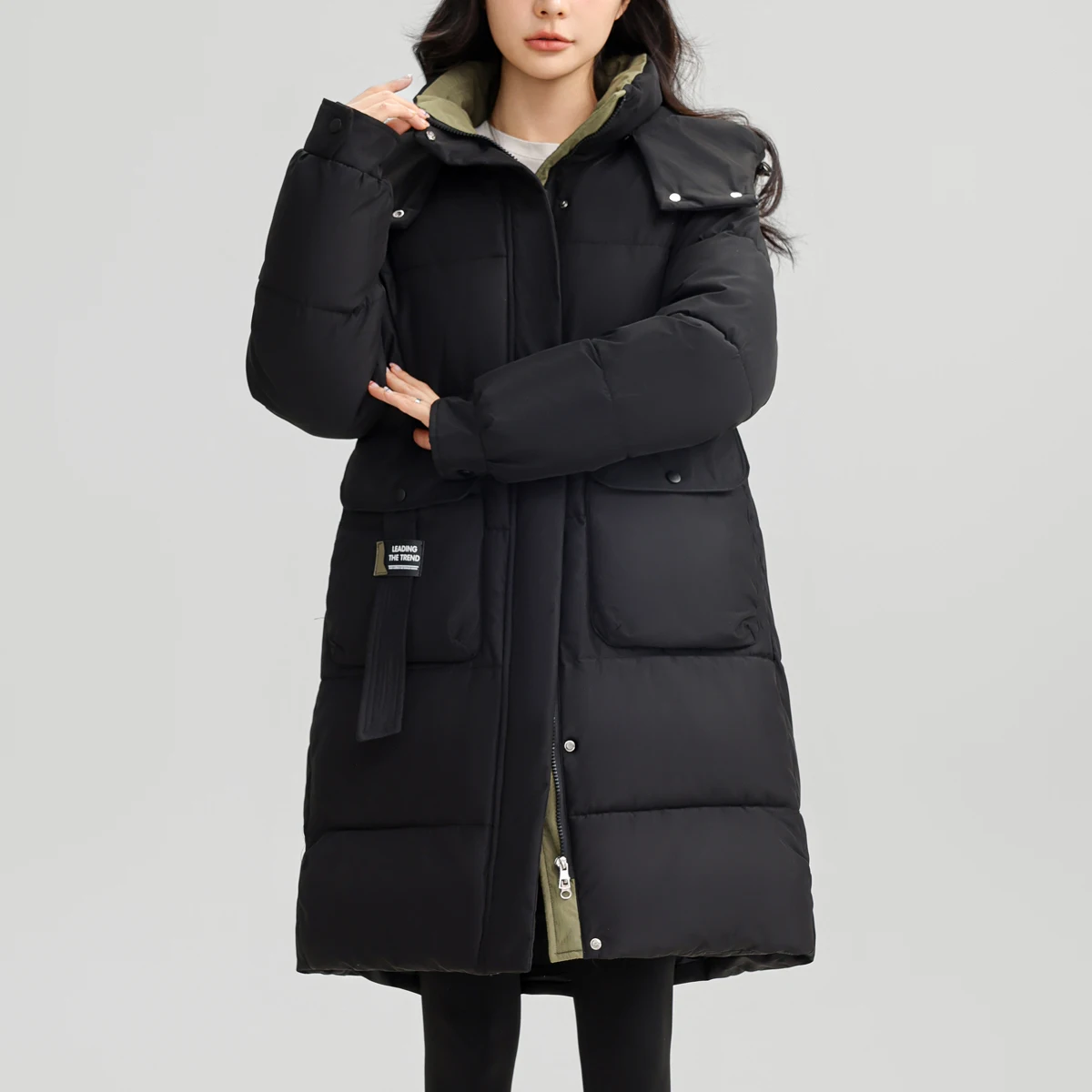 Новые повседневные модные женские зимние парки для женщин пальто длинная теплая