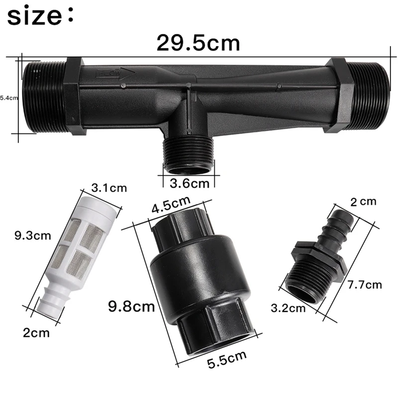 Система удобрения Вентури 2 дюйма шприц для автоматического орошения и инжектора