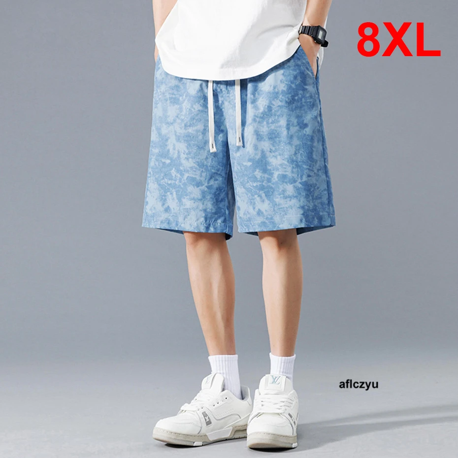 Мужские Летние Шорты бриджи модные повседневные короткие брюки большой размер 8XL
