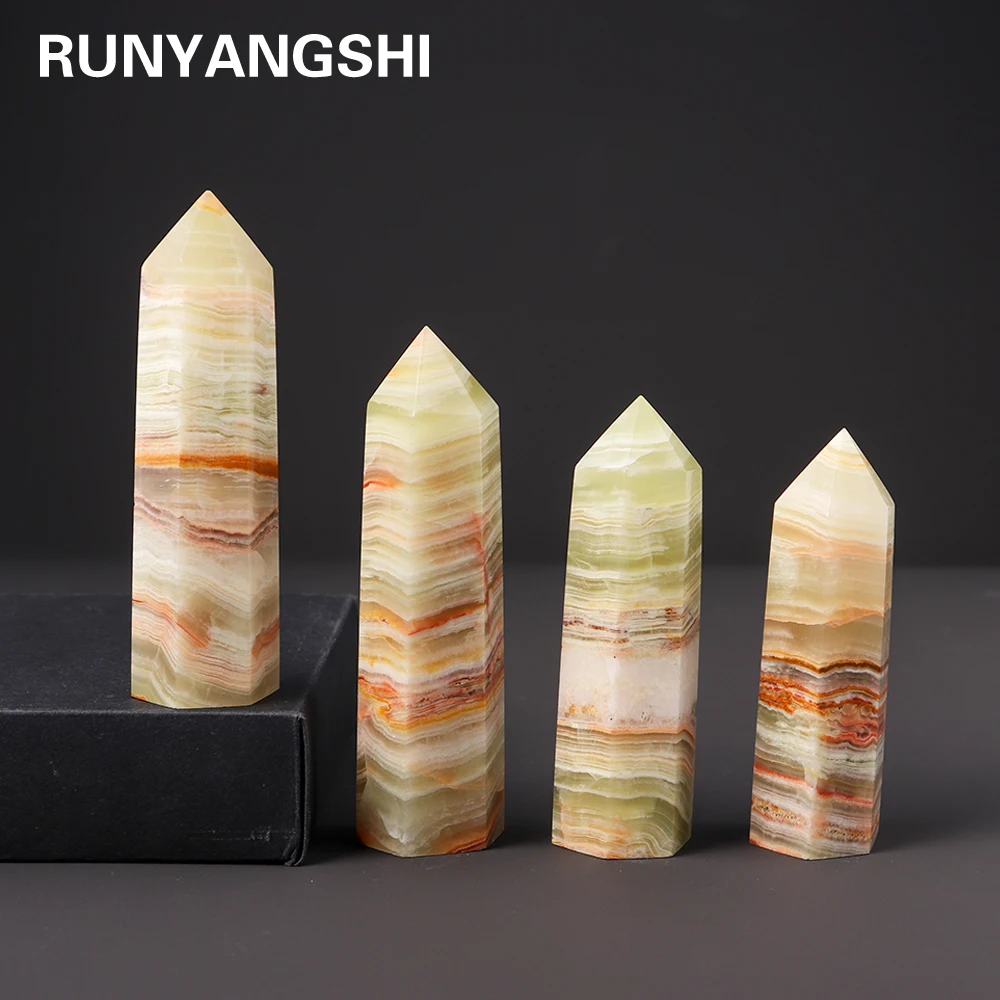 

Beautiful Natural Crystal Point Afghanistan Jade Wand Reiki Healing Afghan Jade Energy Mineral Quartz Crafts Home Decoration