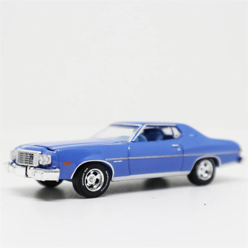 

Greenlight масштаб 1:64 1974 Ford Турин Спорт синий сплав модель автомобиля