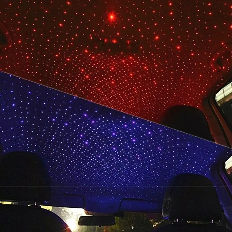 

Car USB Ambient Light Mini LED USB Decorative Lamps Holiday Party Projector Atmosphere Light Interior Dome Trunk Night Star Lamp