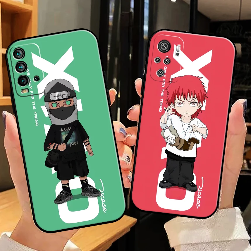 

Cute Akatsuki Naruto Phone Case For Xiaomi Redmi Note 10 10S 10T 9 9S 9T 5G 8 8T Pro Case For Redmi 10 9 9T 9A 9C 8 8A Soft
