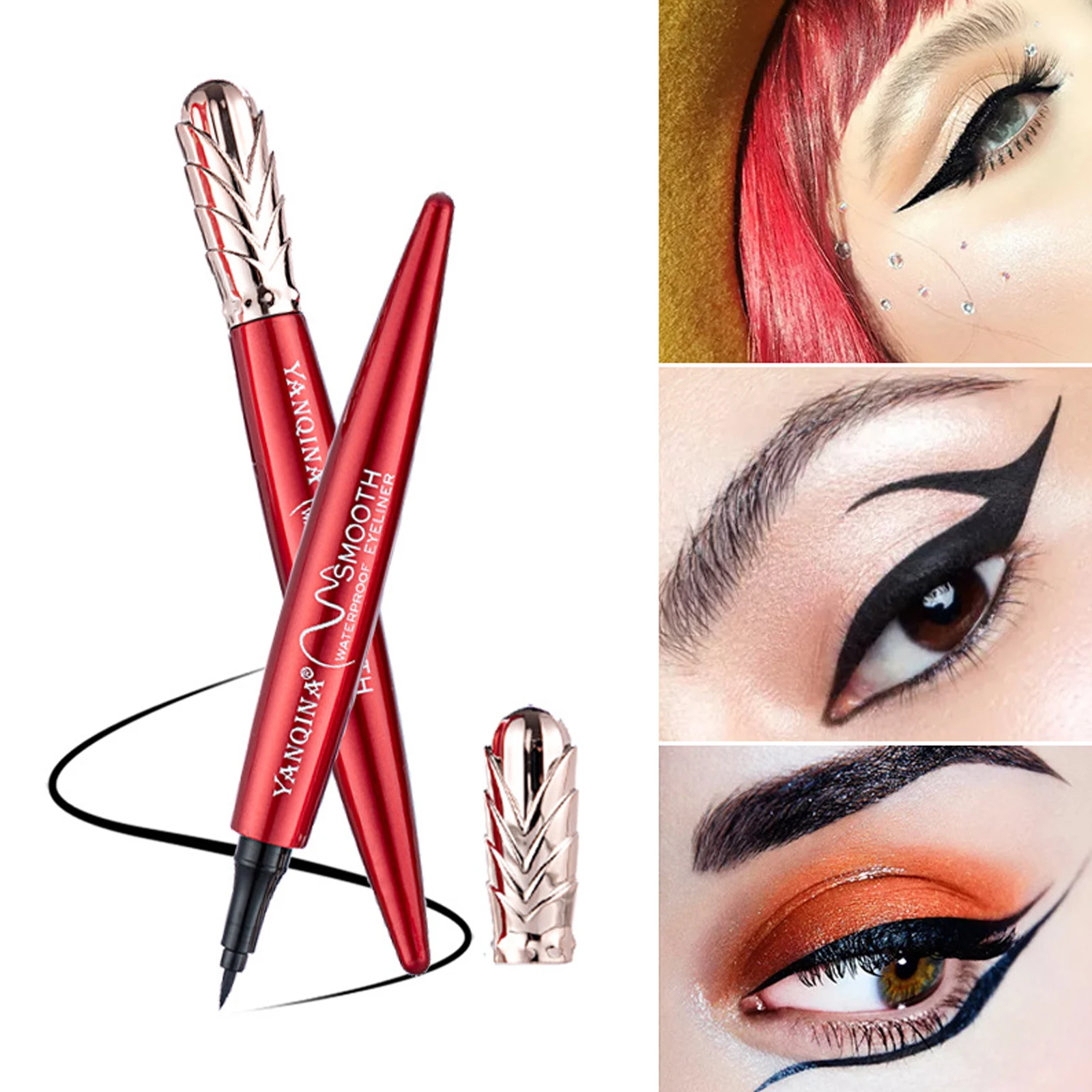

1 Pcs Professional Matte Liquid Eyeliner Pencil Long Lasting Waterproof Easy To Wear High Pigment Eye Liner Pen Eye Makeup Tools