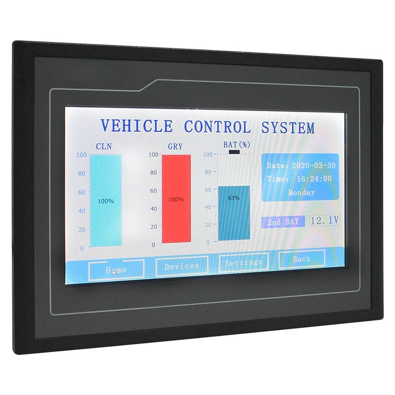 

RV Accessories Trailer Parts 8 Way 30A DC24/15W Vehicle Touch Screen Control System