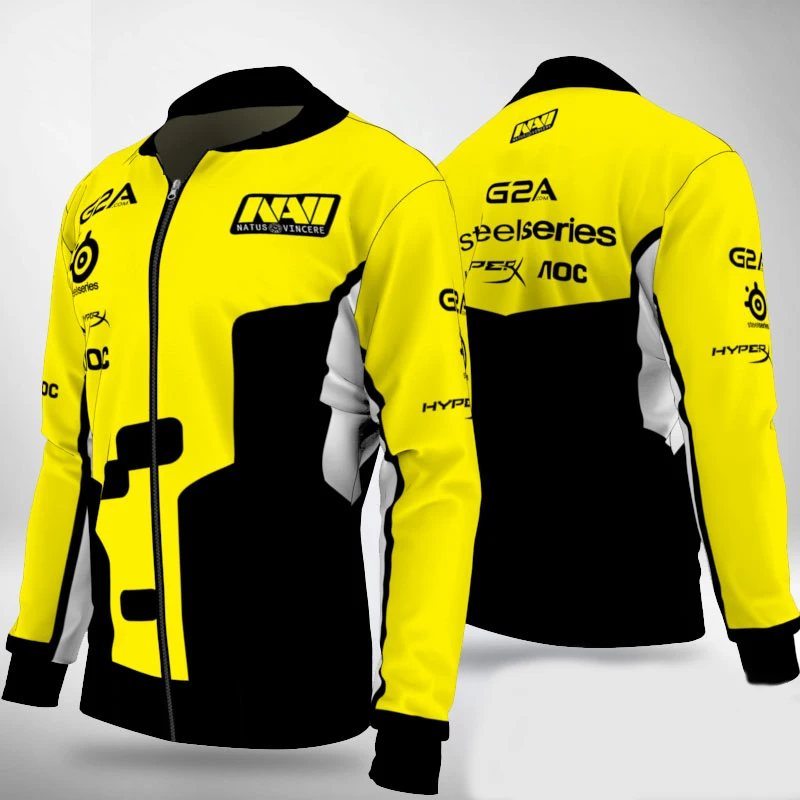 

Spring Autumn Hoodie S1 Mple Fan Men Women Zip Pullover CSGO NAVI ProKit Jersey Natus Vincere Player Jersey Team Uniform Jacket