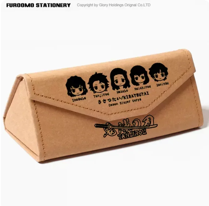 

Anime Demon Slayer Kamado Tanjirou Fold Pencil Case Protective Hard Eye Glasses Case Portable Storage Sunglasses Box 1525