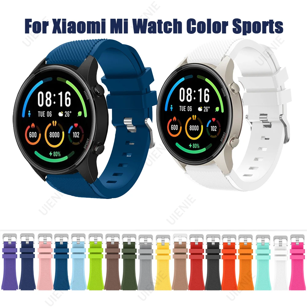 

22mm Strap For Xiaomi Mi Watch Color Sports Silicone Replacement Belt For Huawei Watch GT/GT 2/Huami Amazfit GTR 47mm wristband