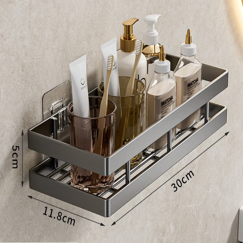 

Настенная Полка Для Ванной Комнаты Без Сверления, Экономящая Место