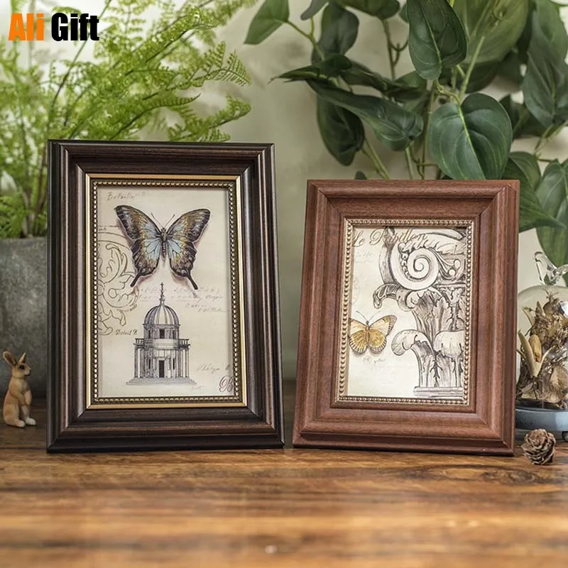 Европейская черная деревянная рамка для фоторамок деревянные дешевые