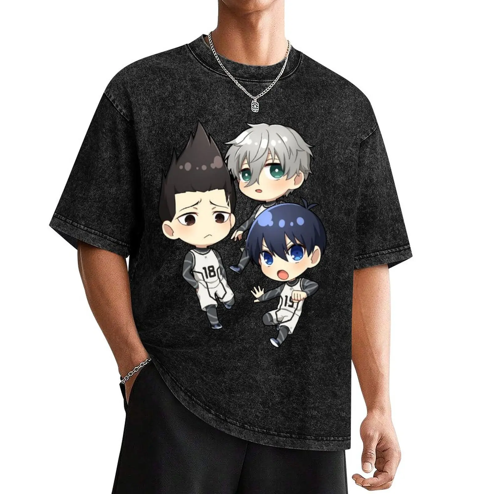 Футболка Seishiro Nagi with Bachira Meguru Isagi Yoishi футболка большого размера черная мужская