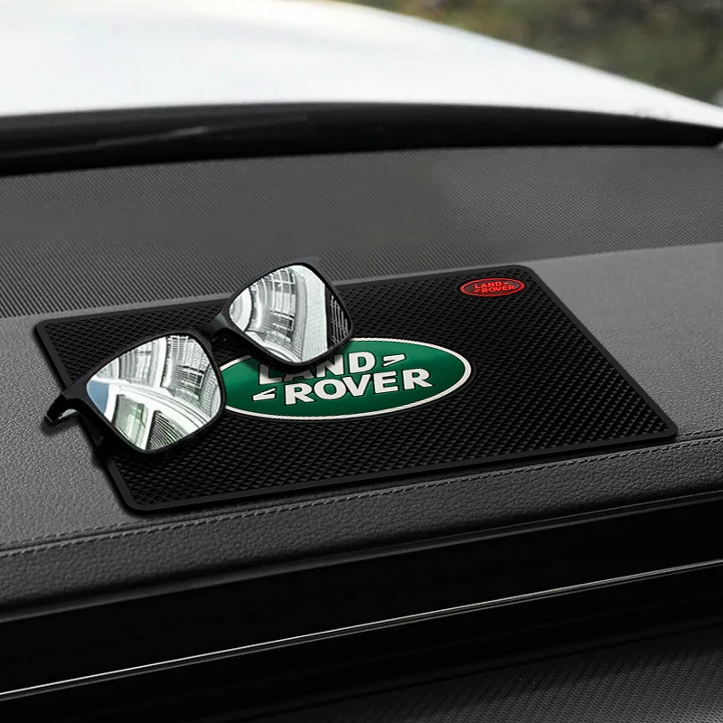 

Car Logo Anti-slip Mat Dashboard Sticky Non-slip pad Phone Glasses Interior Parts For Land Rover Range Evoque Discovery Si4 HSE