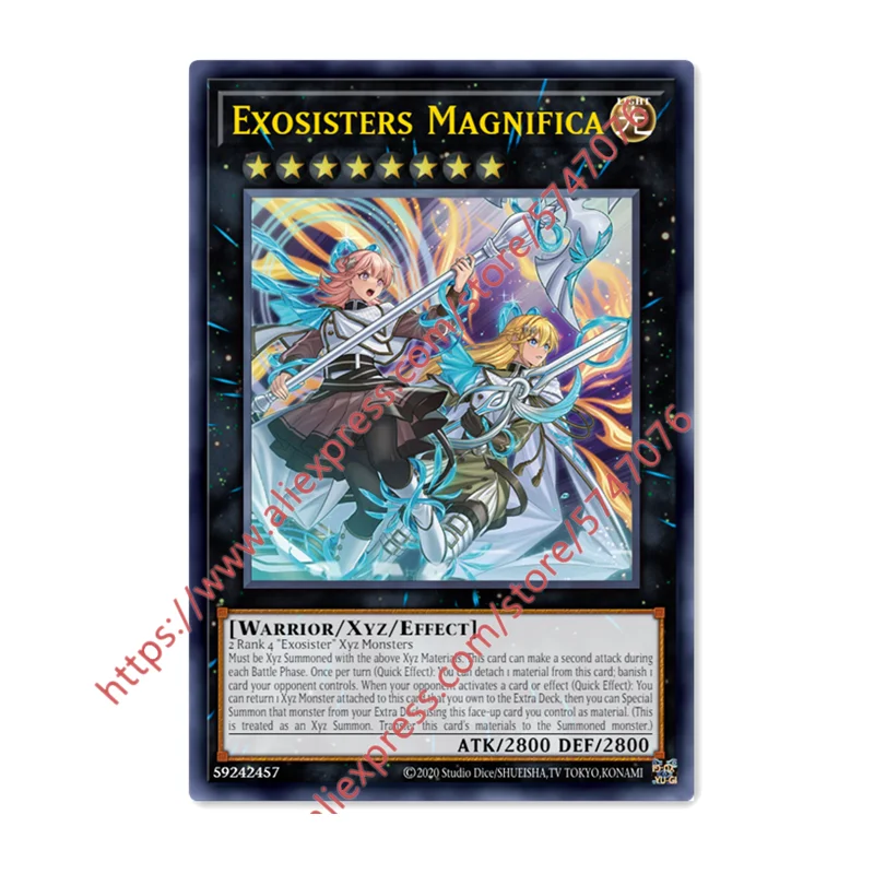 

Yu Gi Oh Exosisters Magnifica SR Japanese English DIY Toys Hobbies Hobby Collectibles Game Collection Anime Cards