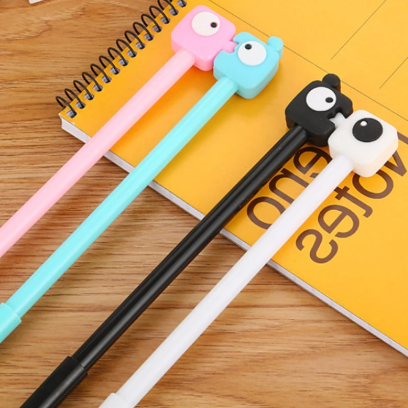 40 Pcs Wholesale Sweet Lover Pen Office Black Cute Stationery Pair of Mouth Couple Cute Gel Ink Pens Stationery Birthday Gift