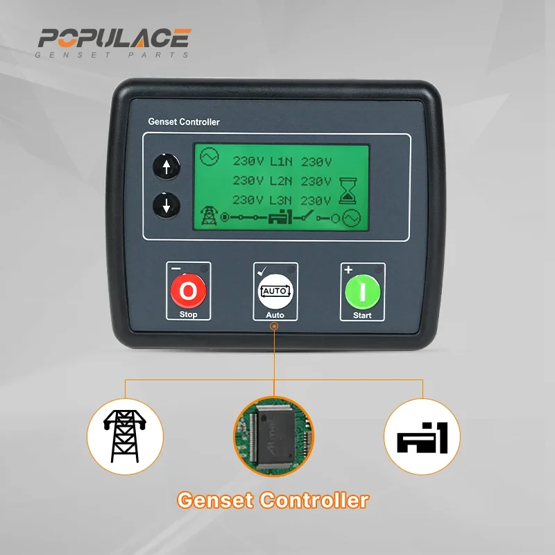 Модуль панели управления генератором POPULACE с автоматическим запуском DSE Deepsea ATS AMF