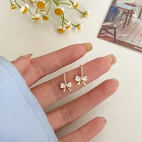 hot selling exquisite all match bow stud earrings elegant female earrings fashion jewelry