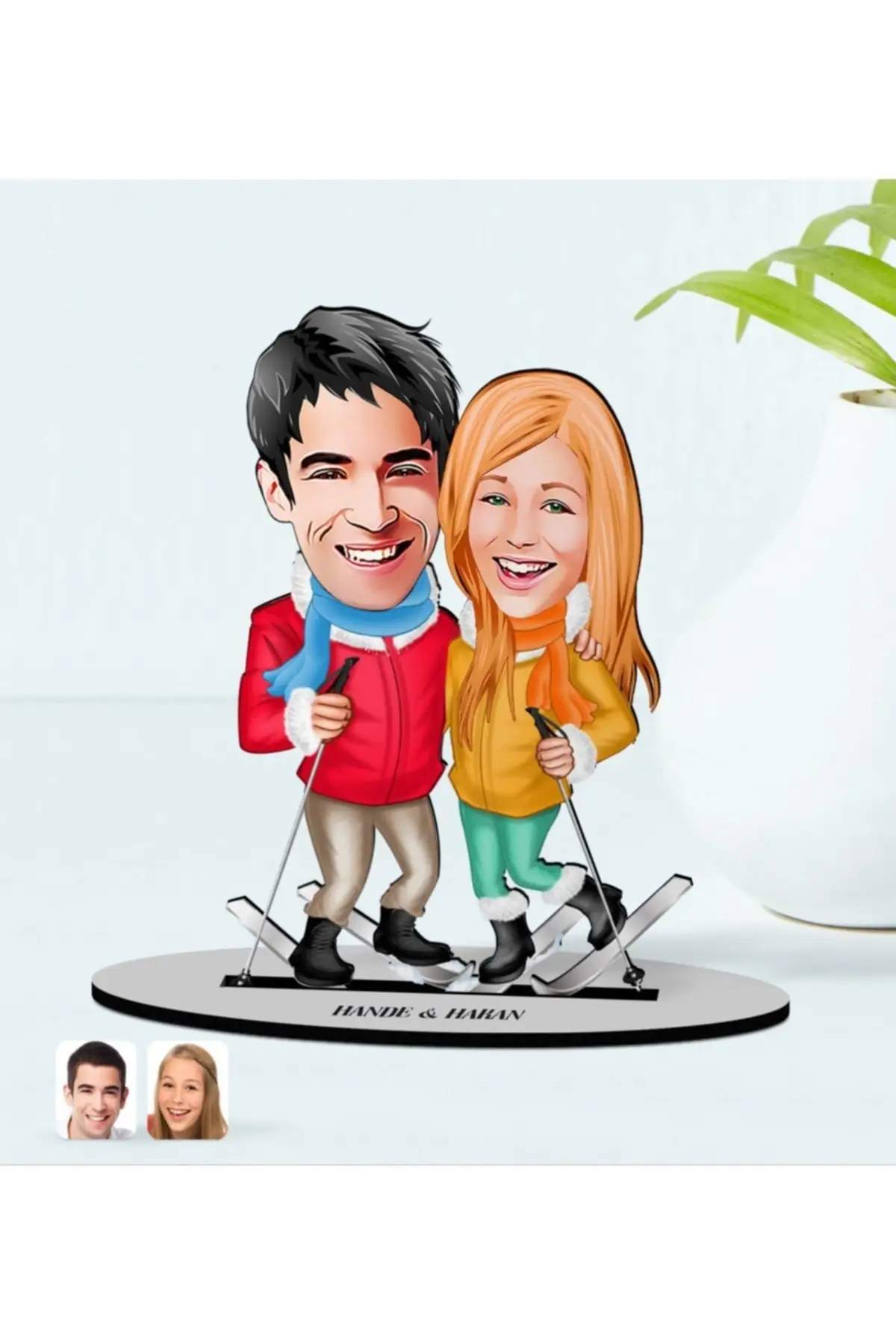 

Personalized Name Male Master Chef Cartoon Wooden Trinket Model-1