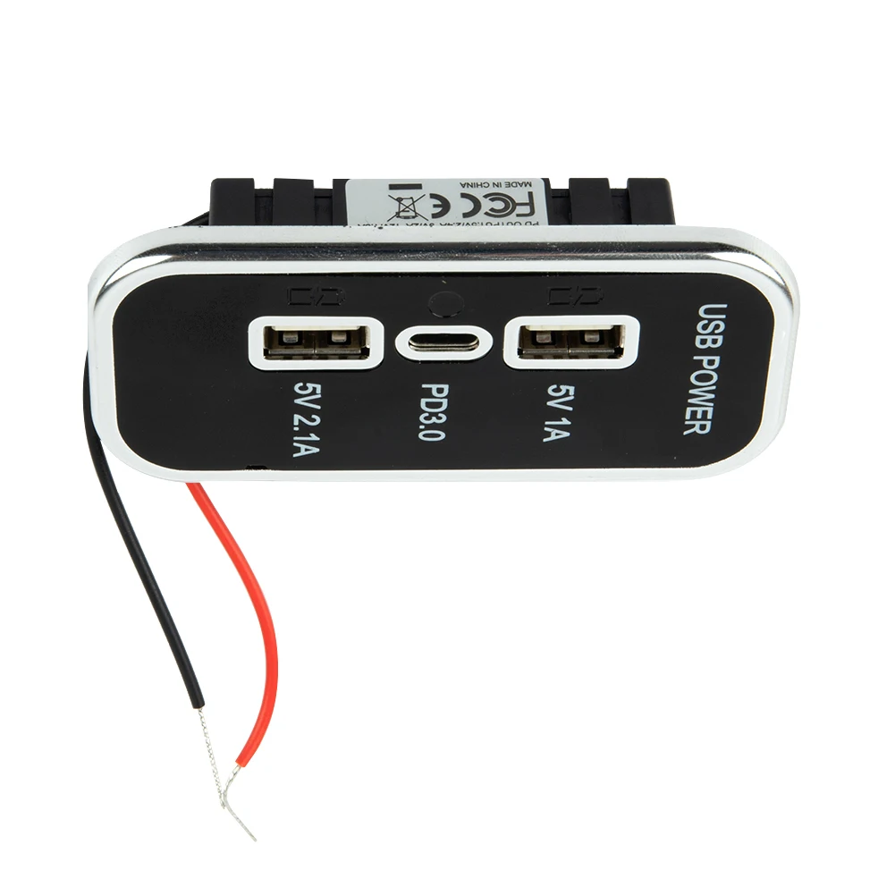

Tablet For Mobile Phone Power Adapter Car Charger Socket 12-24V ABS Blue LED Indicator Car Accessories Wide Compatibility