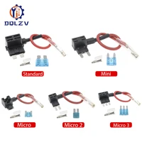 12v fuse holder add a circuit tap adapter micro mini standard ford atm apm blade auto fuse with 10a blade car fuse with holder