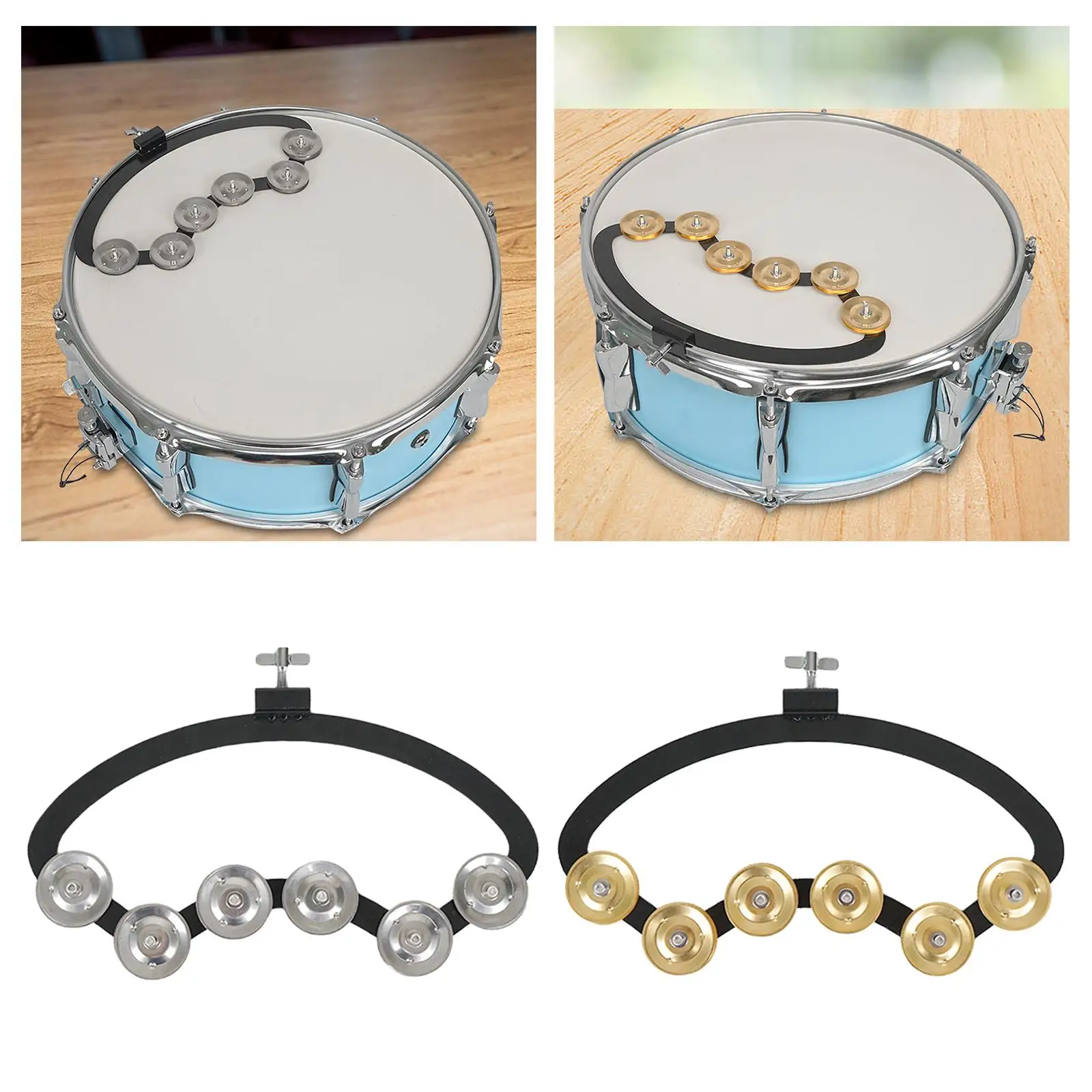 Барабанный набор Тамбурин для барабанного комплекта Ручной Ударный