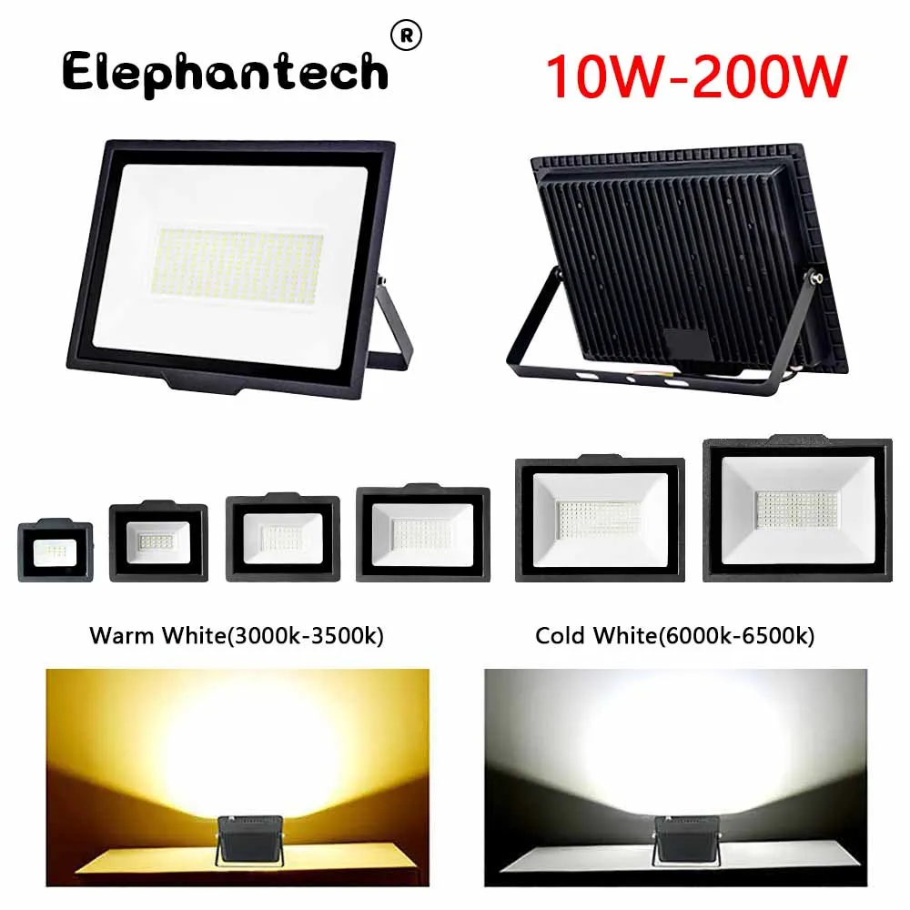 LED Flood Light 10W 20W 30W 50W 100W 150W 200W AC220V Reflector Outdoor Spotlight Street Light Foco Led Exterior Wall Lamp