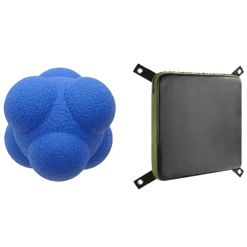 

1 Pcs Hexagonal Reaction Ball Agility Training Reaction Ball & 1 Pcs Target Wall Punching Bag Solid Wall Fighting Pad