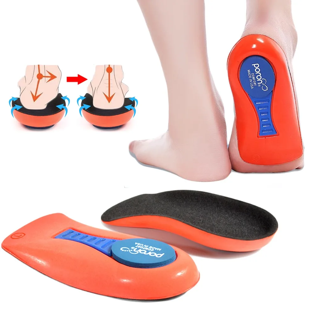 Orthopedic Half Insoles For Feet Plantar Fasciitis Pain Relief Heel Pad Sports Running Soft Elastic Shock Absorption Shoe Insole