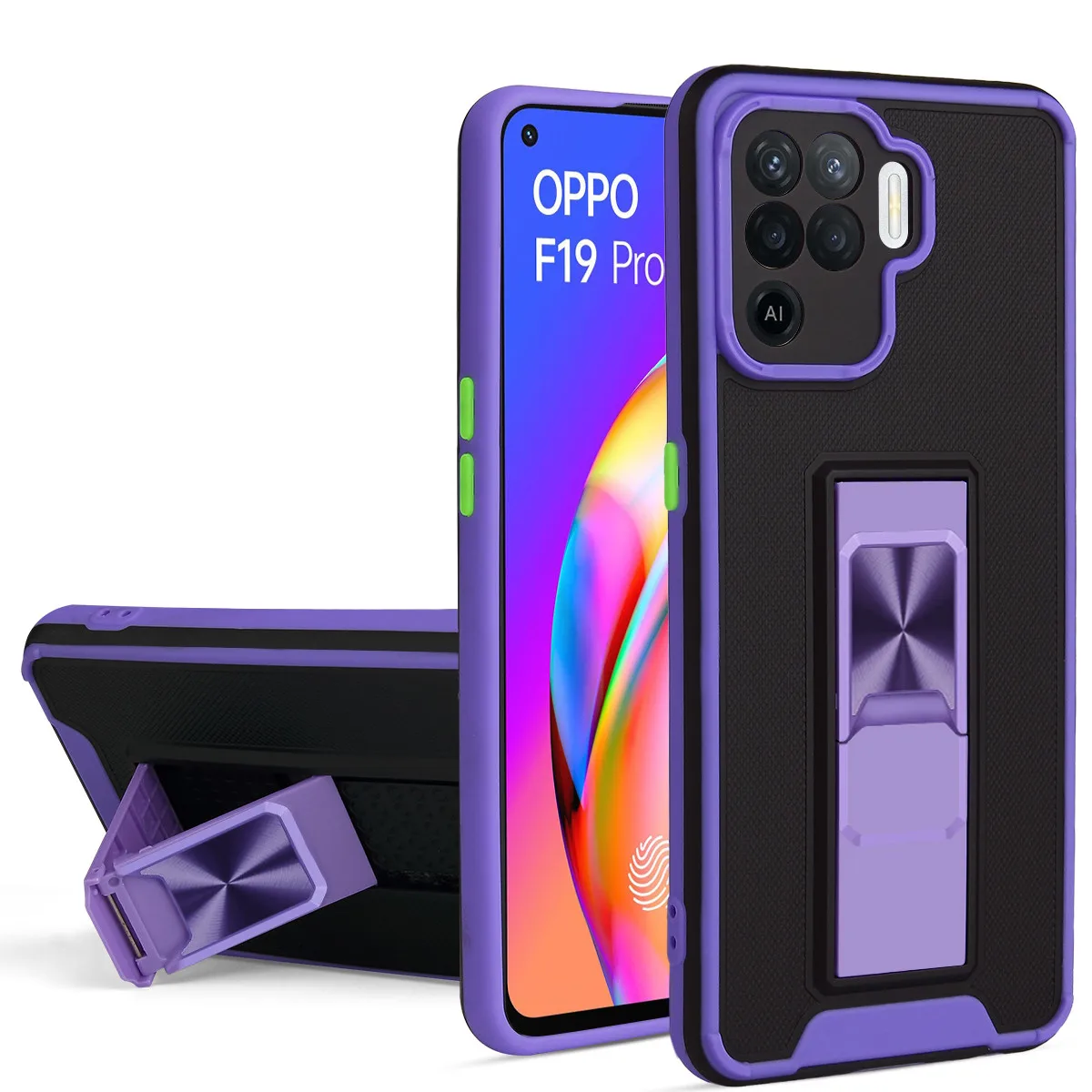 

Intelligent Car Magnetic Stand Skin Feel Shell Shock For OPPO Reno5 5f 5lite reno4 4pro oppo f19pro A94 4G Findx3 Case Cover