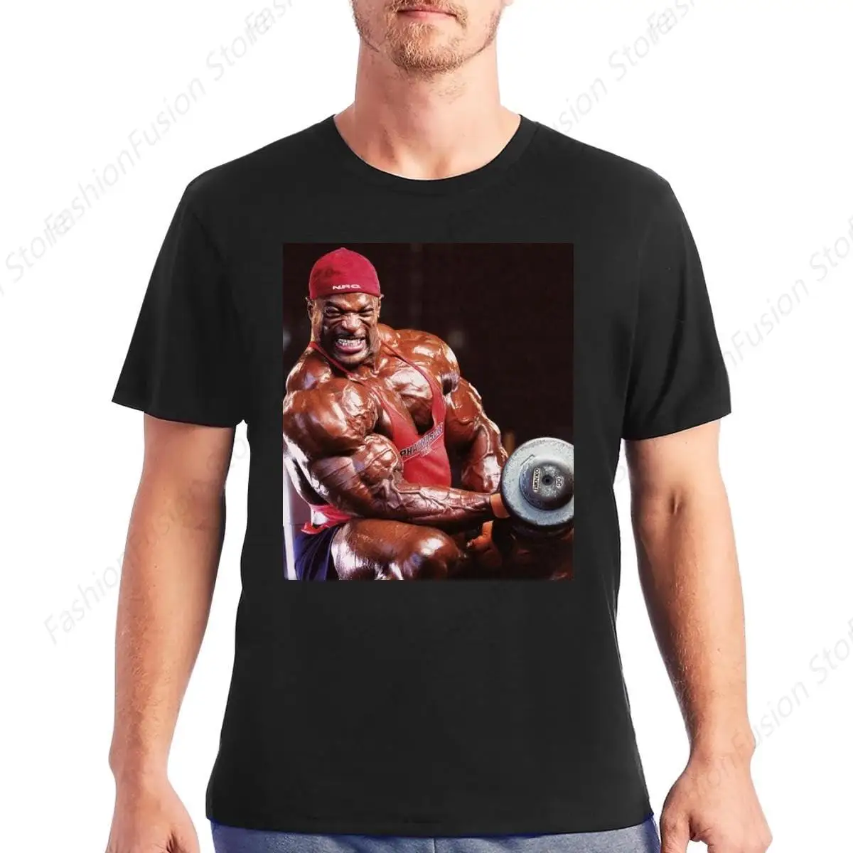 Ronnie Coleman Мужская футболка с круглым вырезом хлопковая модная мужская одежда для