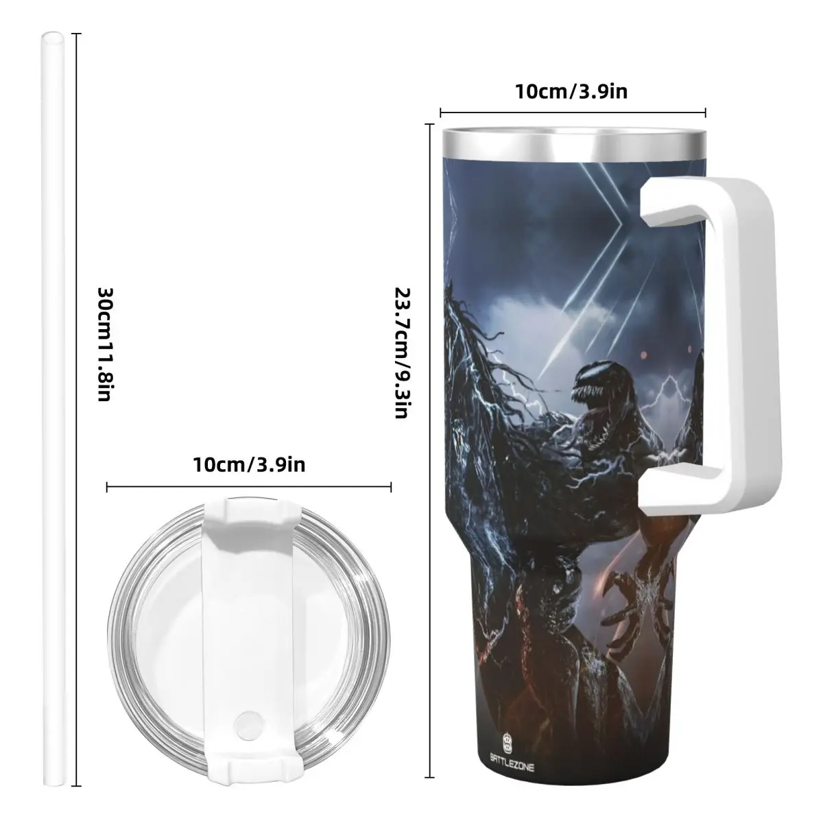 VENOM THE LAST DANCE Стакан из нержавеющей стали Кемпинговая кофейная кружка с соломинкой