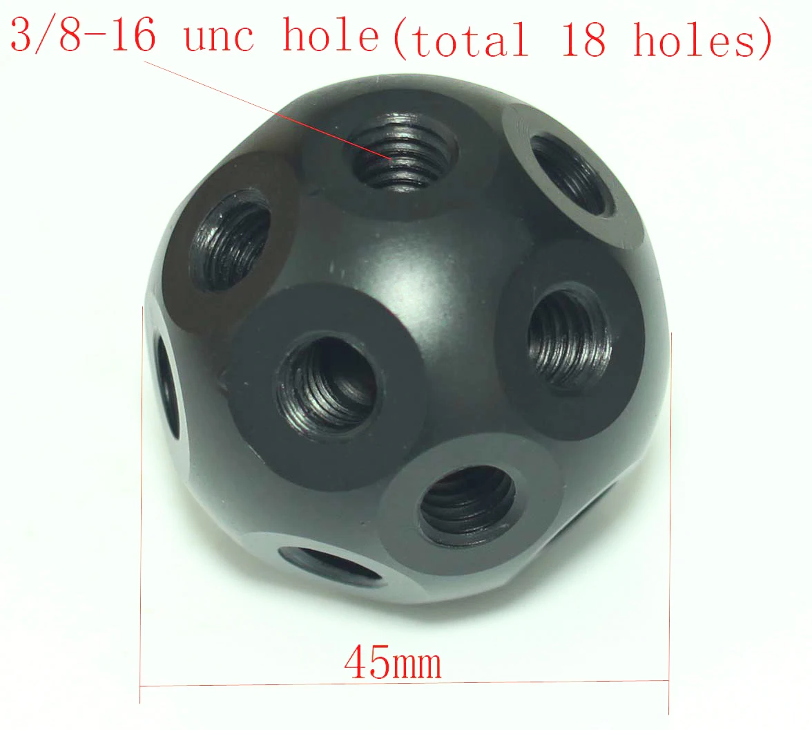 

New design Multifunctional Magic Ball 3/8"-16 Holes for Studio Lighting/Tripod 5d2 5d3 system 3/8 ball