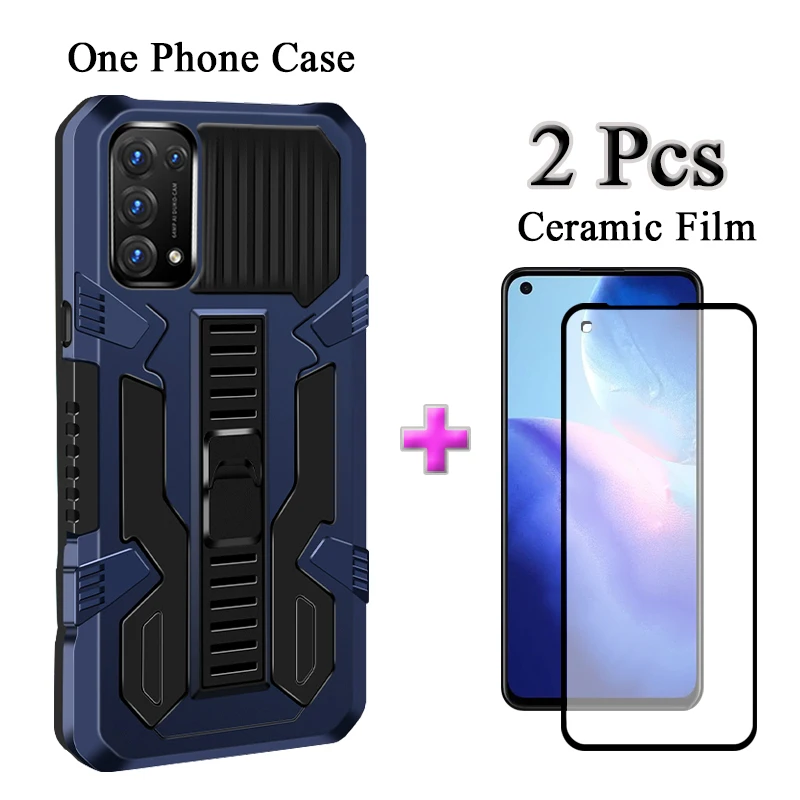 2 в 1 для OPPO Reno 5 4G 5G жесткий корпус Защитная камера с керамической пленкой