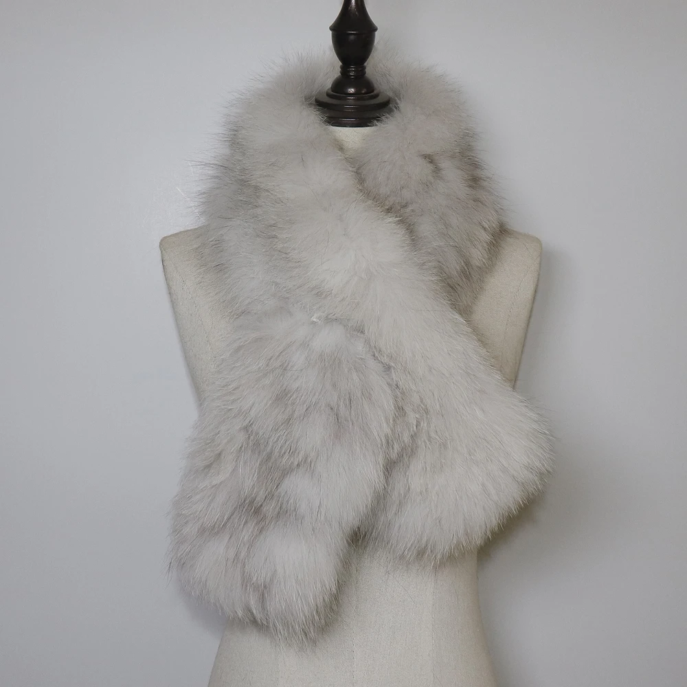 Лидер продаж женский зимний теплый шарф из натурального Лисьего меха Модный