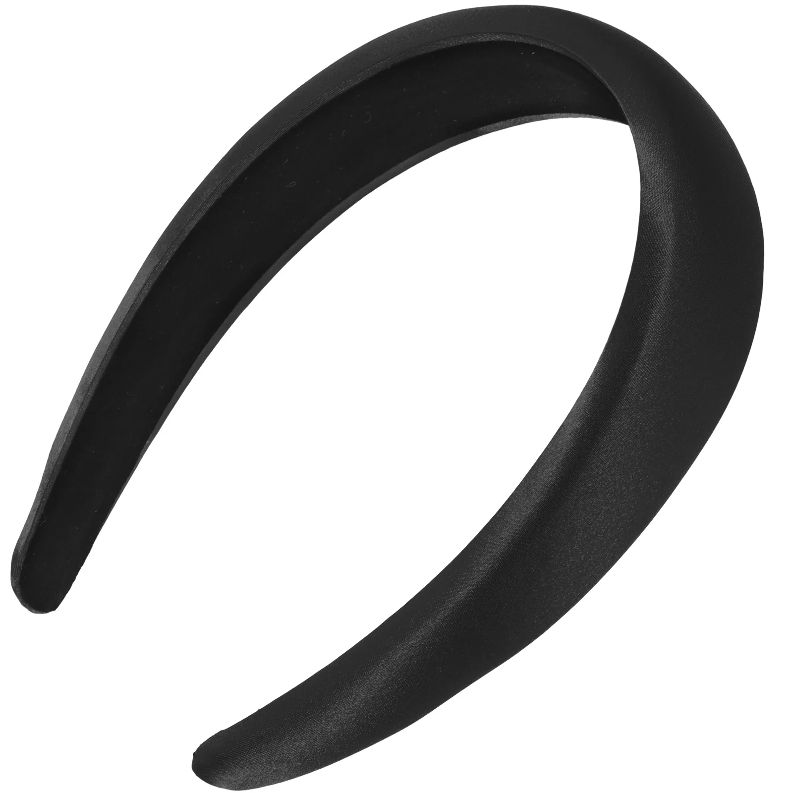 

Headband Padded Satin Wide Thick Women Headbands Band Sponge Hair Chunky Silk Puffy Plain Head Makeup Accessories Non Spa Girls