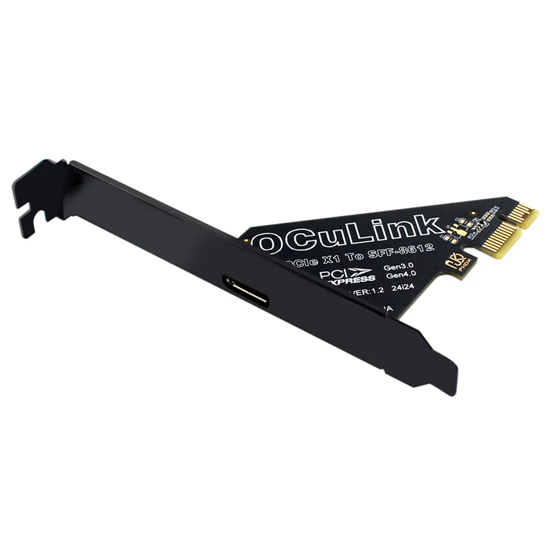 Преобразователь переходной карты расширения PCIE 4.0 X1 в Oculink SFF-8612 16 ГБ для внешней