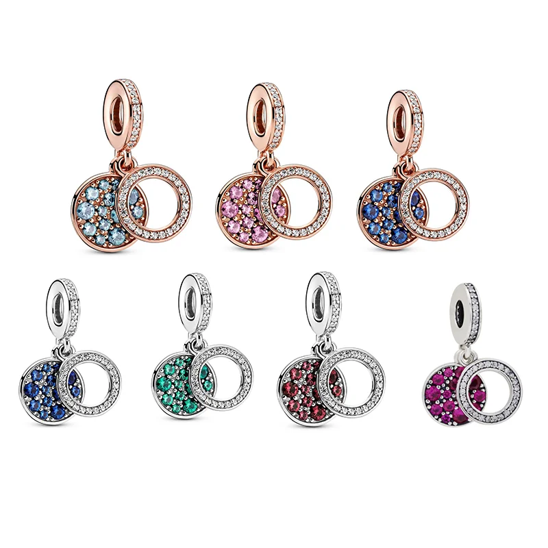 

Женский браслет из серебра 925 пробы, с подвесками-дисками