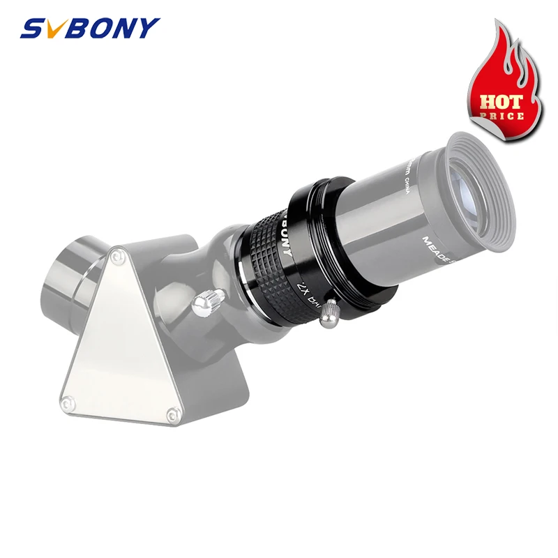 Купи SVBONY Eyepiece Barlow Lens 2x Professional Telescope Part 1.25'' Fully Multi-Coated Astronomical Eyepiece SV137 за 1,153 рублей в магазине AliExpress