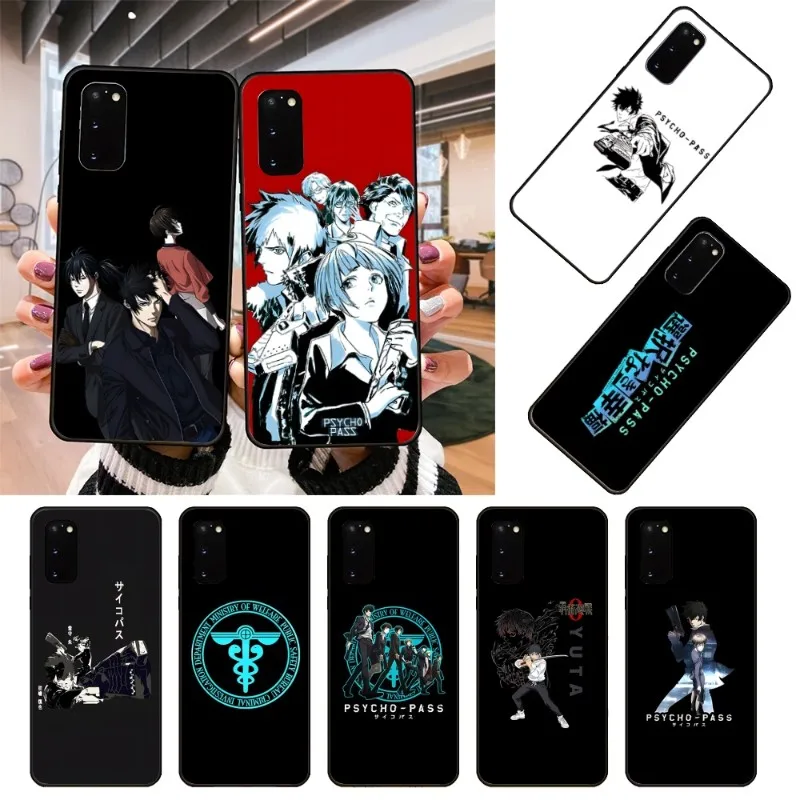 Чехол для телефона с аниме-комиксом психопроходом для Samsung Galaxy S6, S7, S8, S9, S10, S21, S22 Plus, ультрамягкий черный чехол для телефона