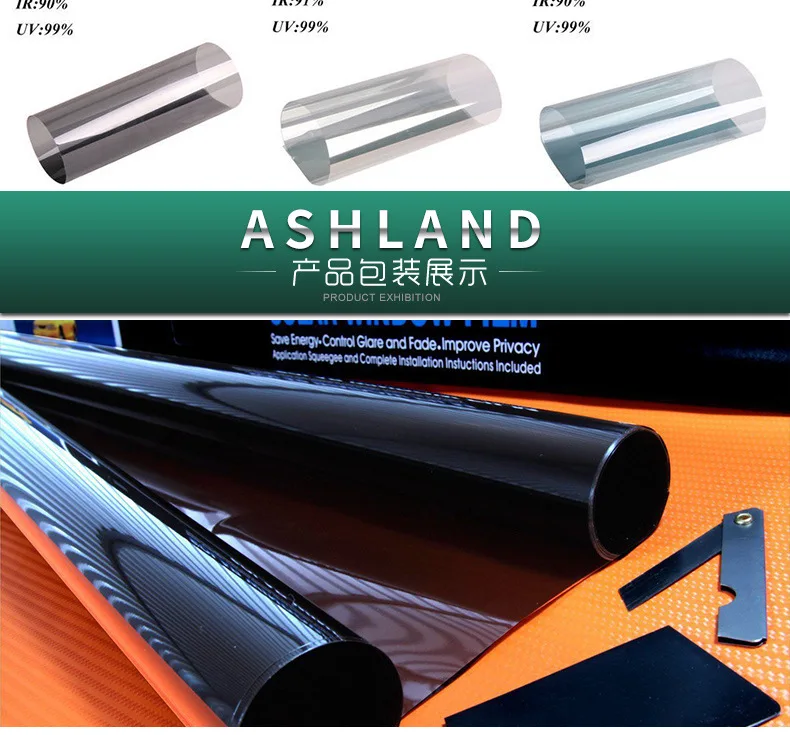 

1 Roll 50cm X 3m 5/25/50/70 Percent Window Tint Film Glass Sticker Sun Shade Film for Car UV Protector foils Sticker Films