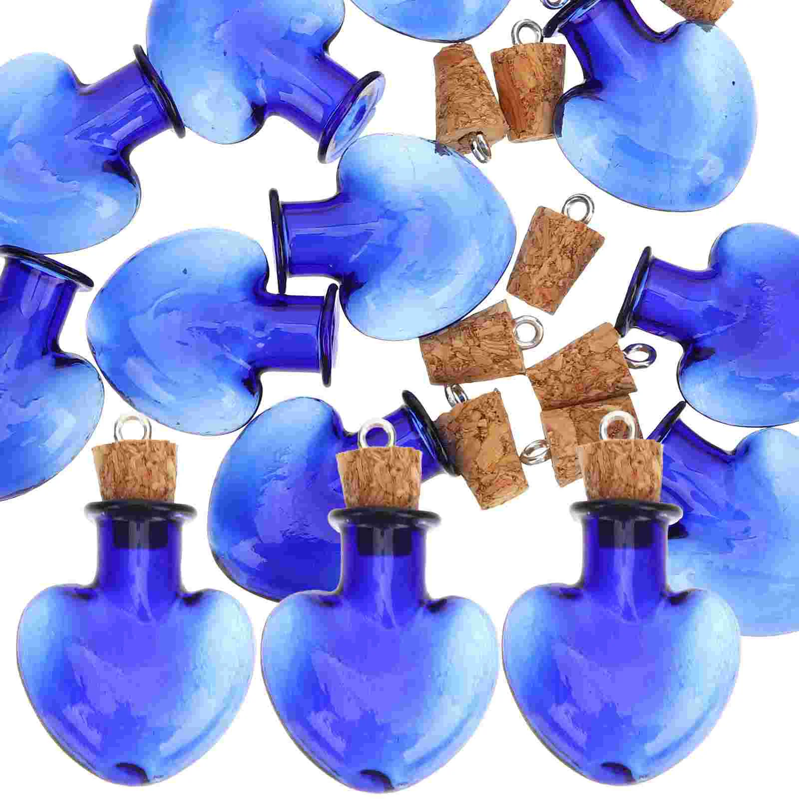 

10Pcs Small Glass Bottles Jars with Wood Cork Stoppers Tiny Glass Jars Wishing Bottles Party Favors