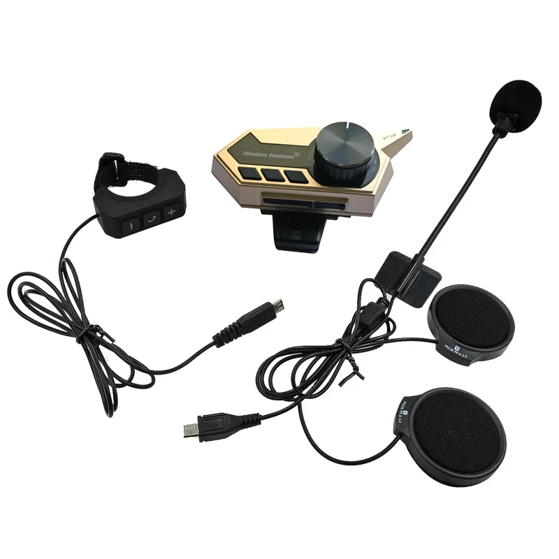 

Bluetooth-гарнитура BT18 для мотоциклетного шлема, Bluetooth 5,0