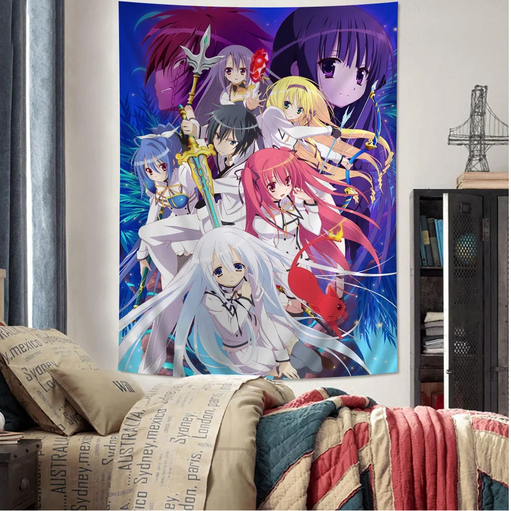 Seirei Tsukai No Blade Dance Красочный гобелен Настенный хиппи Цветок Настенные ковры Декор в